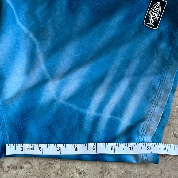 Aftco Shorts Trunks Men’s Size 25 Blue Water Nylon Fishing Outdoor Swimming - Picture 7 of 10